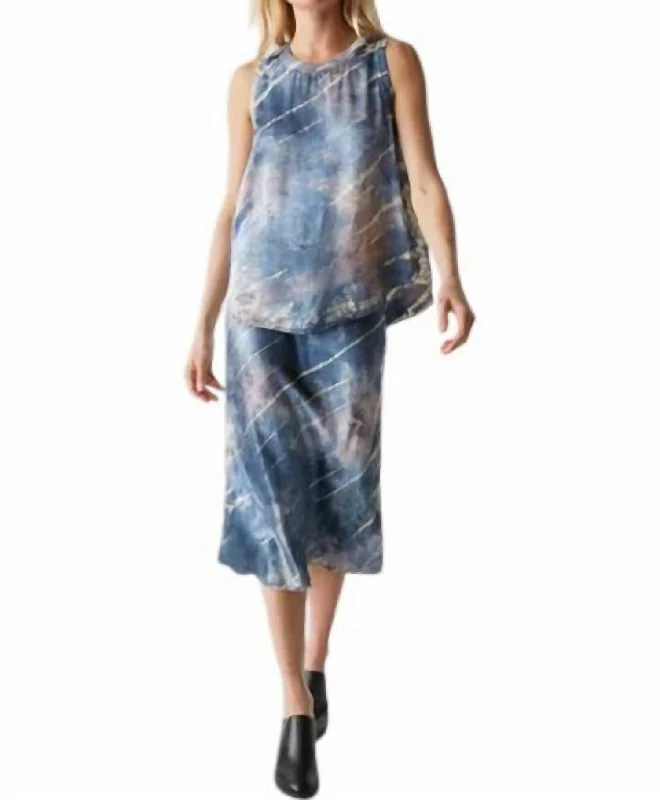 Women's Elegant Evening Attire Leila Double Dye Skirt In Nocturnal Combo