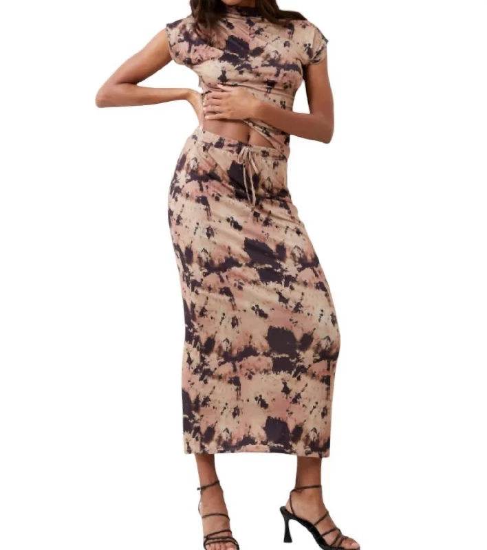 Women's Seasonal Garments Ava Skirt In Mocha Chocoolate