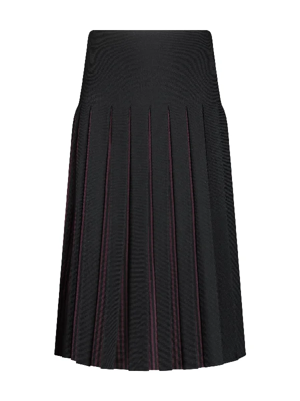 Women's Holiday Attire Striped Wonder Skirt