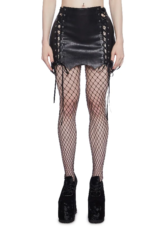 Women's Clothing For Work Living In Darkness Mini Skirt