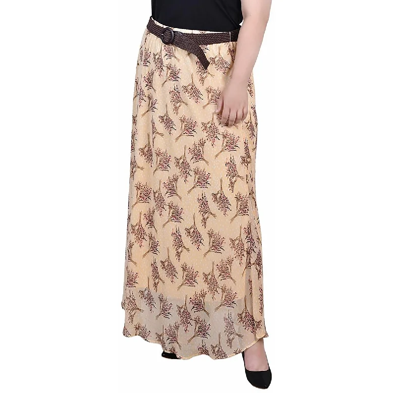 Women's High-Fashion Clothes Plus Womens Full Length Printed Maxi Skirt