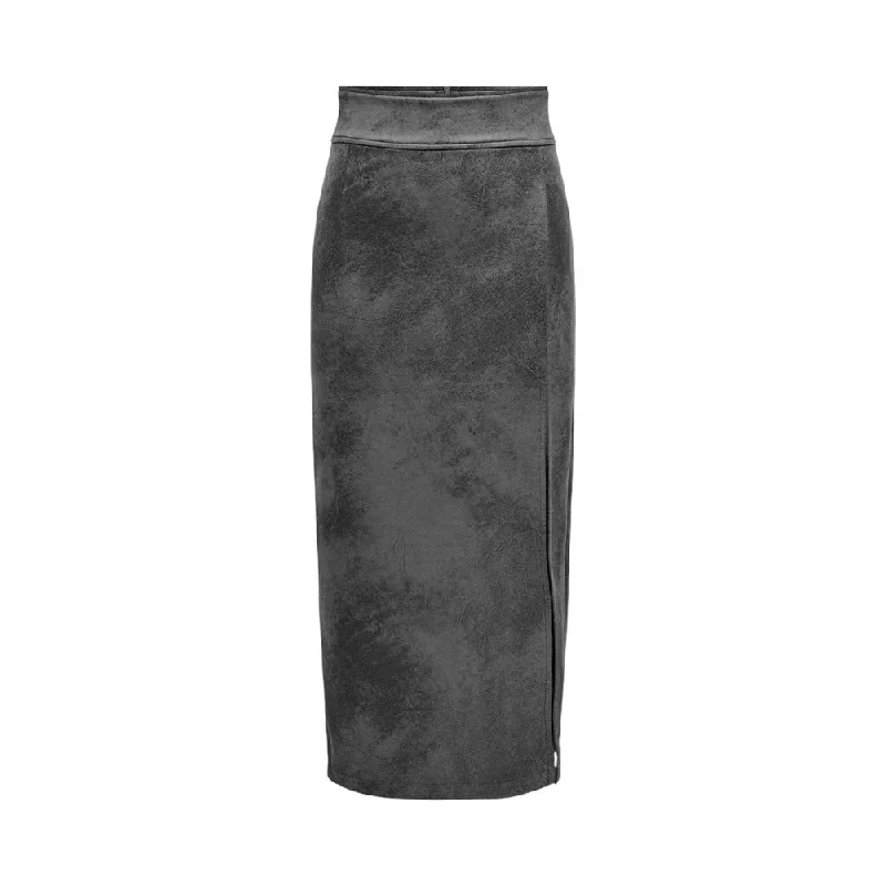 Women's Clothes For The Office Only  Synthetic Leather Women's Skirt