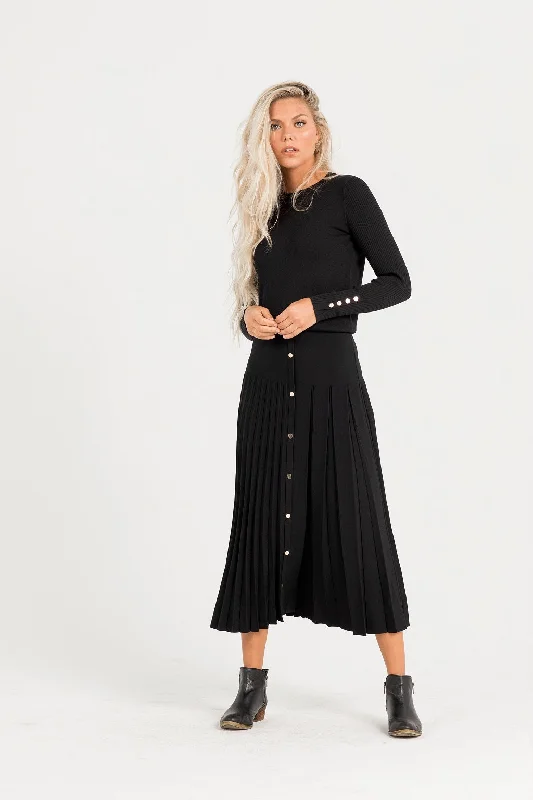 Women's Trendy Casual Outfit Dragon Skirt In Black